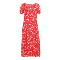 ochirly 欧时力 女士中长款连衣裙 1NZ2088550 红色 S