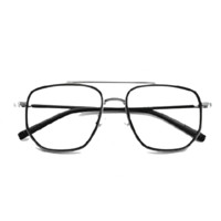 JingPro 镜邦 K0002 黑色TR眼镜框+1.74折射率 防雾防蓝光镜片