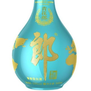 LANGJIU 郎酒 青花郎 2021世界互联网大会 乌镇峰会指定用酒 53%vol 酱香型白酒 500ml 单瓶装