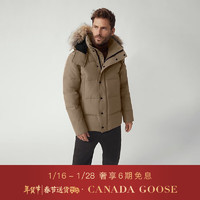 加拿大鹅（Canada Goose） Wyndham男士黑标派克大衣大鹅羽绒服3808MB 252 流沙棕 M