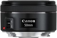 Canon 佳能 镜头 0570C005AA EF 50 毫米焦距 F1.8 STM 焦距(49 毫米滤镜螺纹)，黑色
