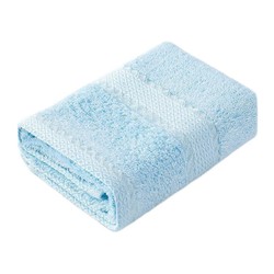 竹之锦 小毛巾竹纤维儿童洗脸洗澡毛巾幼儿园擦手巾蓝色27×50cm 55g