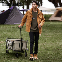 Timberland添柏岚官方男三合一户外冲锋外套可拆卸棉服|A2EYQ A2EYQ433/深宝蓝 XS