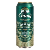 有券的上：Chang 象牌 泰象Chang咖啡拉格大象啤酒 泰国原装进口490ml*12听 整箱装