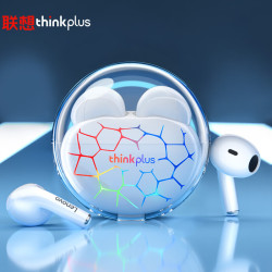 lenovo联想lp80prorgb白色真无运动耳机通用苹果华为小米手机