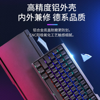 樱桃（CHERRY）MX3.0S TKL 机械键盘 G80-3877HYAEU-0 RGB灯效 游戏键盘 有线键盘机械  白色 红轴