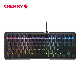 樱桃（CHERRY）MX3.0S TKL 机械键盘 G80-3877LYAEU-2 RGB灯效 游戏键盘 有线键盘机械  黑色 红轴