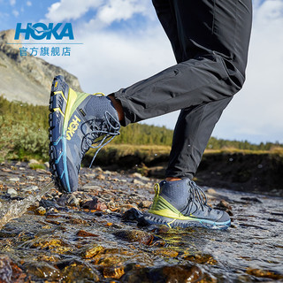 HOKA ONE ONE 男女鞋TENNINE Hike GTX109徒步鞋防水防滑减震轻便 40.5/255mm 百里香/月见草绿-男（建议拍大1码）