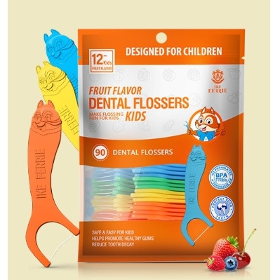 IKEFERRIE 艾克弗瑞 儿童牙线棒 90支