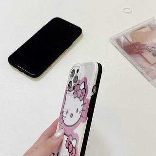 苹果13/12ProMax11适用于X/XS/XR全包手机壳套iPhone7少女8plus超萌可爱白底大头凯蒂猫简约卡通日系防摔硅胶