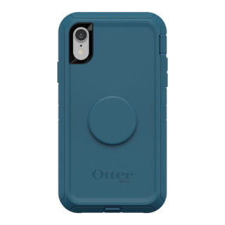 OtterBox 水獭 防御者苹果iPhone XR手机壳POPSocket支架组合防摔三防壳6.1 深蓝墨绿  77-61796(无皮带扣）