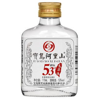 宝岛阿里山 银标 高粱酒 53%vol 清香型白酒 110ml 单瓶装