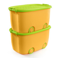 Joybos 佳帮手 收纳箱 大号 2个 快乐橙