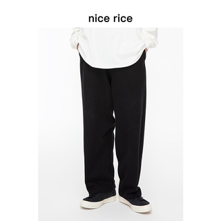 nice rice好饭 500G重磅全棉直筒宽松休闲卫裤[商场同款]NCQ12027