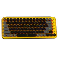 logitech 羅技 POP keys 87鍵 藍牙雙模無線機械鍵盤 熱力黃 單光