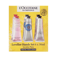 L'OCCITANE 欧舒丹手霜 (乳木果+玫瑰+樱花) 6支装