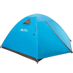 MOBI GARDEN 牧高笛 旅游野营露营防风防雨透气三季3人双层帐篷 QR3 EXZ1529001 蓝色