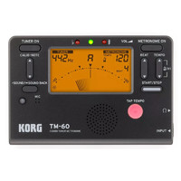 KORG 科乐格（KORG）TM60调音表黑色 电子调音器节拍器二合一多功能校音器吉他提琴管乐通用