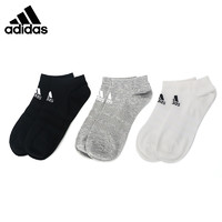 adidas 阿迪达斯 短筒袜子男袜女袜夏季新款休闲袜三双装运动袜DZ9400