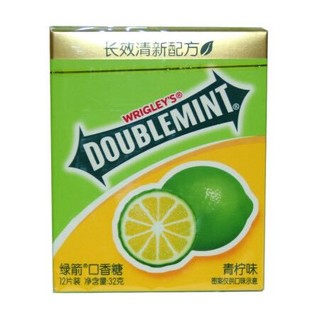 DOUBLEMINT 绿箭 口香糖 青柠味 32g