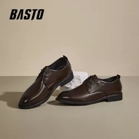 BASTO 百思图 2022秋季新款简约舒适时尚潮流商务通勤男休闲皮鞋22A80CM2