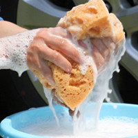 极享 汽车洗车毛巾擦车海绵 车用清洁套装吸水擦车巾去污海绵 JX3005-京东