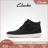 Clarks 其乐 男鞋经典英伦风格复古潮流休闲短靴男高板保暖牛皮板鞋