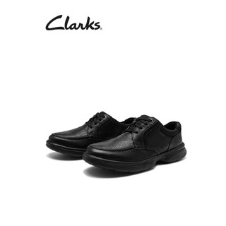 Clarks其乐男鞋2022秋冬新品男士休闲鞋缓震舒适低帮厚底系带皮鞋健步鞋 黑色 261531588 39.5