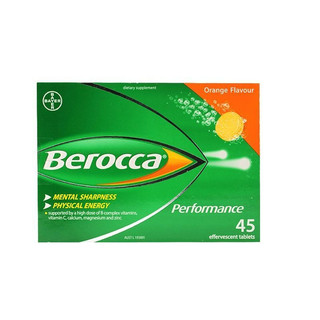 Berocca 拜维佳 维C+B族维生素泡腾片 香橙味 45片