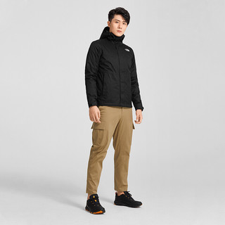 北面（The North Face）三合一冲锋衣外套男秋冬上新|4U7M U6Y/黑色/蓝色 XL/180 XXL/185