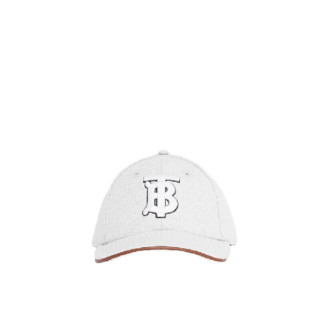 BURBERRY 博柏利 男士棒球帽 80430411 白色 M