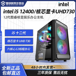 GIGABYTE 技嘉 星阙Intel i5 12400核显家用办公商务设计DIY组装电脑台式机主机