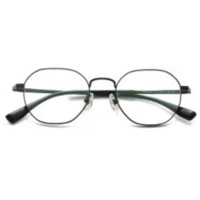 JingPro 镜邦 9020 黑银色钛架眼镜框+非球面镜片
