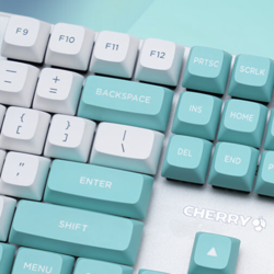 CHERRY 樱桃 KC200 108键 有线机械键盘 蓝白拼色 Cherry红轴 无光