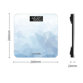 Lenovo 联想 L-WSC002 体重秤 钻石蓝 USB充电款