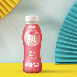 优乐多 蜜桃乌龙 乳酸菌饮品 300ml*6瓶