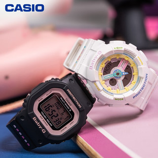 卡西欧（CASIO）小方块手表男女时尚潮流baby-g/g-shock情侣电子表 BGD-5000U-1B