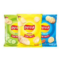 88VIP：Lay's 乐事 原切薯片135g×3袋（经典原味+黄瓜味+红烩味）