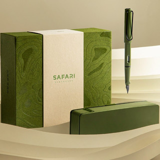 LAMY 凌美 钢笔 Safari狩猎系列 VT4102-SA-F 年度限定复刻款 草原绿 0.7mm 墨水礼盒装