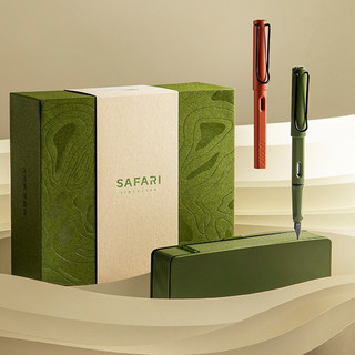 LAMY 凌美 钢笔 Safari狩猎系列 VT4102-SA-F 年度限定复刻款 草原绿 0.7mm 墨水礼盒装