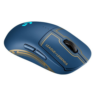 logitech 罗技 GPW 一代 海克斯限定 2.4G蓝牙 Lightspeed 多模无线鼠标 16000DPI 蓝色