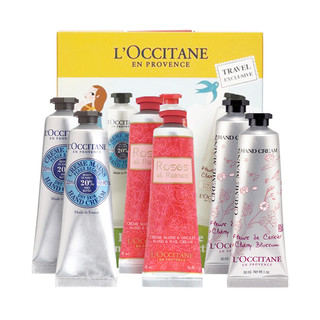 移动专享：欧舒丹 【断货王礼盒】L'OCCITANE 欧舒丹手霜 (乳木果+玫瑰+樱花) 6支装