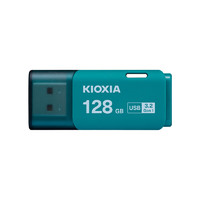 有券的上：KIOXIA 铠侠 隼闪系列 TransMemory U301 USB 3.2 U盘 蓝色 128GB USB-A