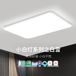 NVC Lighting 雷士照明 小白灯客厅吸顶灯儿童房卧室灯现代简约灯具全屋套餐组合