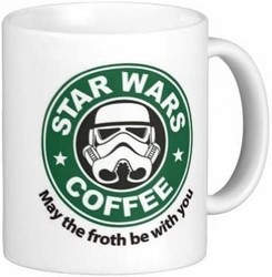 STARBUCKS 星巴克 X 星战 咖啡马克杯 11盎司 May the froth be with you