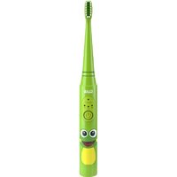 BAiR 拜尔 K3儿童电动牙刷充电式3-6-10-12岁以上非U型软毛全自动声波刷牙 苹果绿（4刷头）
