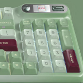 KZZI 珂芝 Z98 94键 2.4G蓝牙 多模无线机械键盘 抹茶红豆 TTC金星轴 RGB