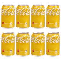 Fanta 芬达 可口可乐（Coca-Cola）柠檬味可乐汽水饮料易拉罐装330ml多组合碳酸饮料 柠檬可乐330ml*6罐