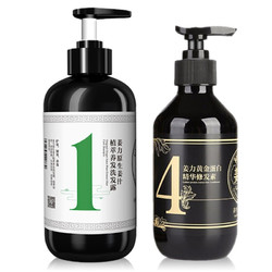 姜力 洗发水套装（姜力1+4号）控油柔顺修护发膜护发素男女通用