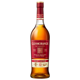GLENMORANGIE 格兰杰 雪莉酒桶 窖藏陈酿 高地 12年 单一麦芽 苏格兰威士忌 43%vol 700ml
